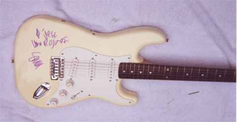 Autographed Guitar  (Robert, Simon)