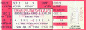 7/27/1986 Los Angeles, California (Unused)