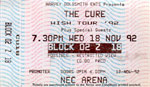 11/18/1992 Birmingham, England (Unused)